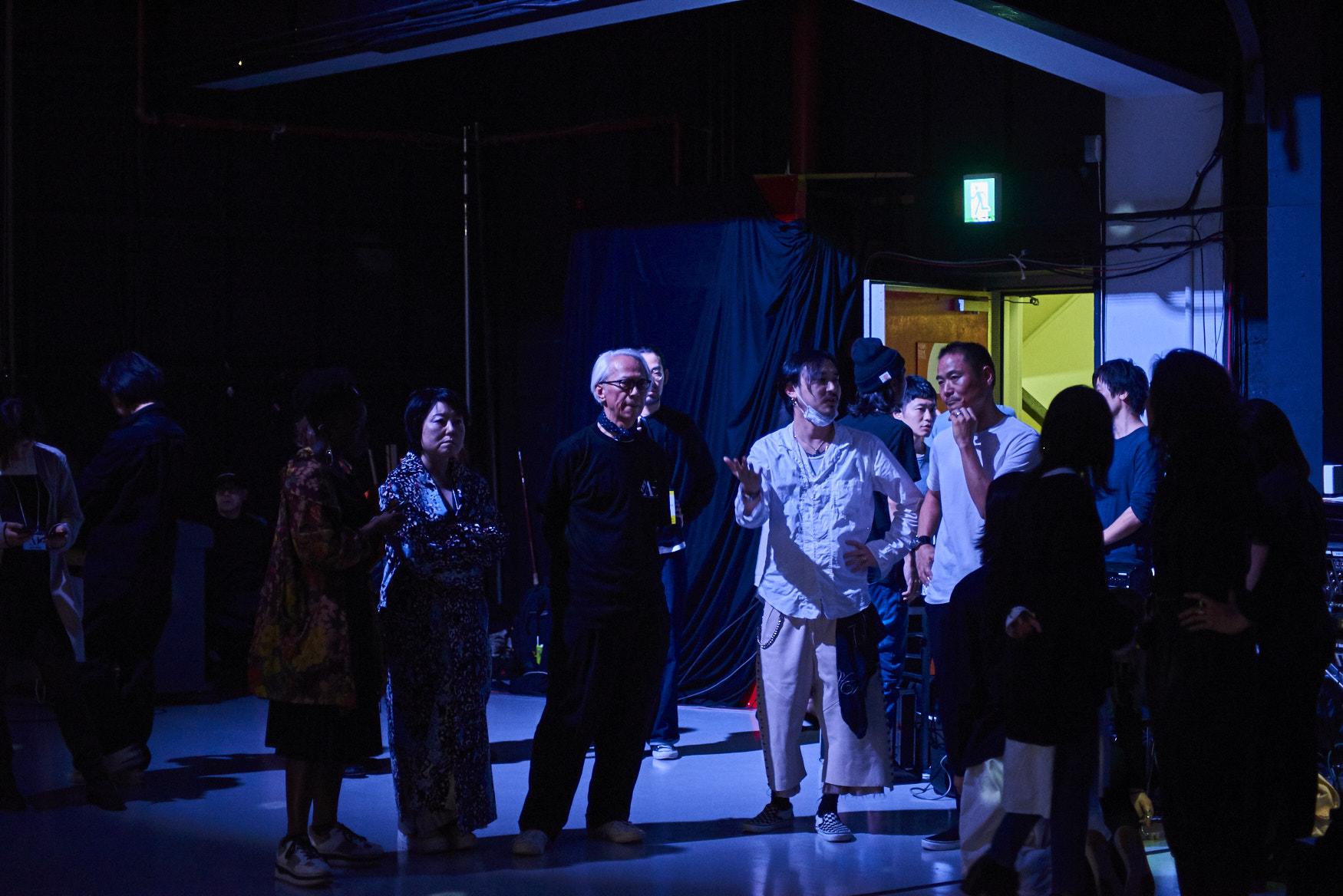 Staff at a runway show